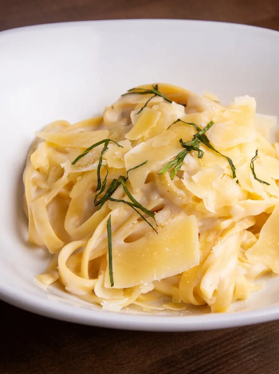Fettuccine Alfredo at THE PIZZA SPOT – creamy housemade pasta dish